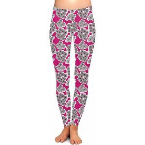 Two Left Feet, S/M (4-10), PRETTY IN PINK LEGGINGS - Flower Power